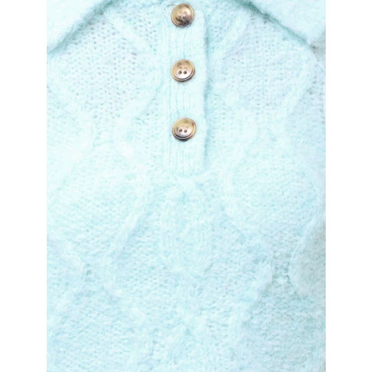 ケーブルポロ衿ニット | MERCURYDUO | 詳細画像24 