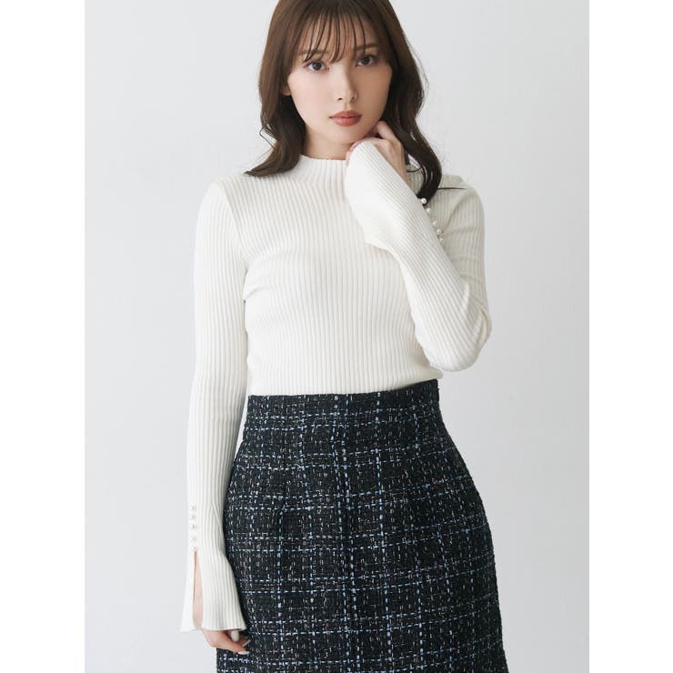 【追加生産】フレアスリーブハイネックリブニット | MERCURYDUO | 詳細画像20 