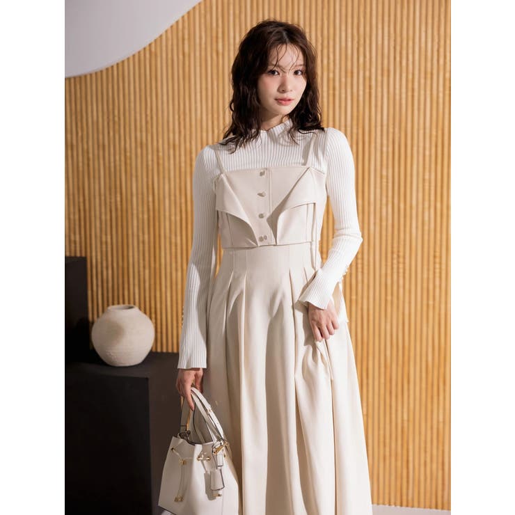 【追加生産】フレアスリーブハイネックリブニット | MERCURYDUO | 詳細画像4 