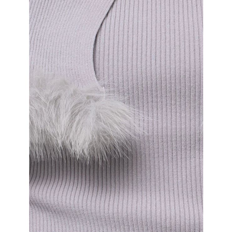 フェイクファートリミングニット | MERCURYDUO | 詳細画像11 