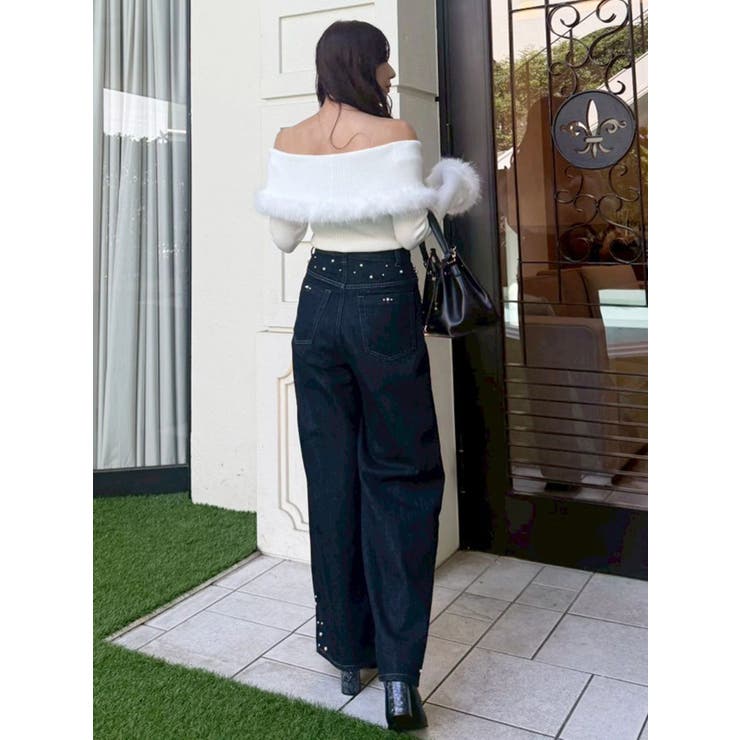 【追加生産】フェイクファートリミングニット | MERCURYDUO | 詳細画像27 