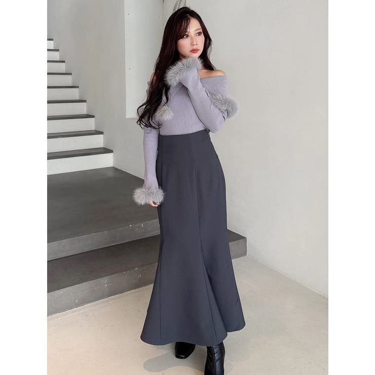 【追加生産】フェイクファートリミングニット | MERCURYDUO | 詳細画像33 