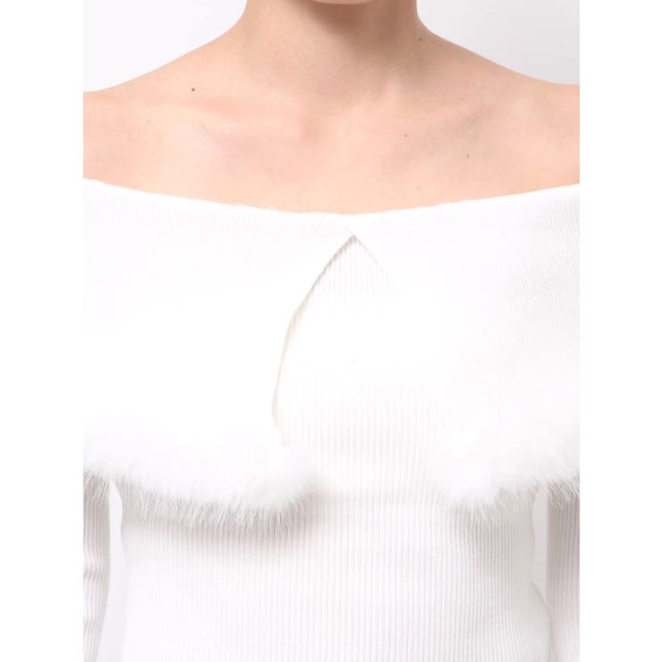 【追加生産】フェイクファートリミングニット | MERCURYDUO | 詳細画像41 