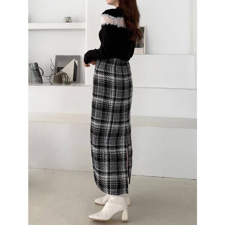 レースカッティングニット | MERCURYDUO | 詳細画像10 