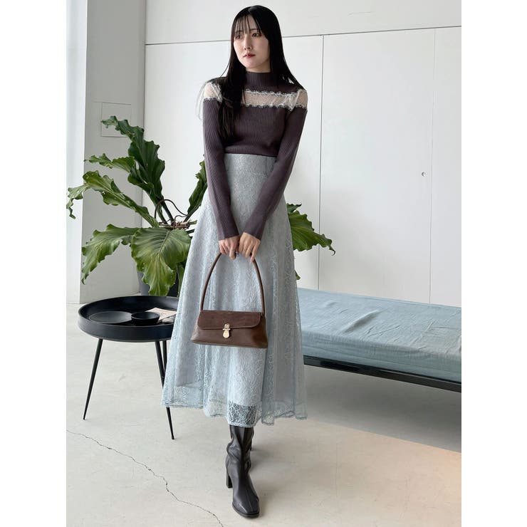 レースカッティングニット | MERCURYDUO | 詳細画像12 