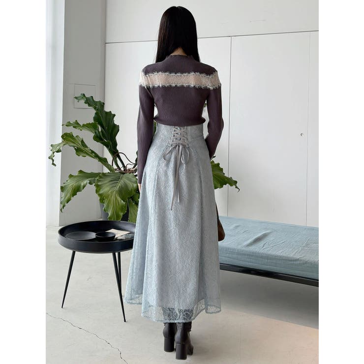 レースカッティングニット | MERCURYDUO | 詳細画像13 