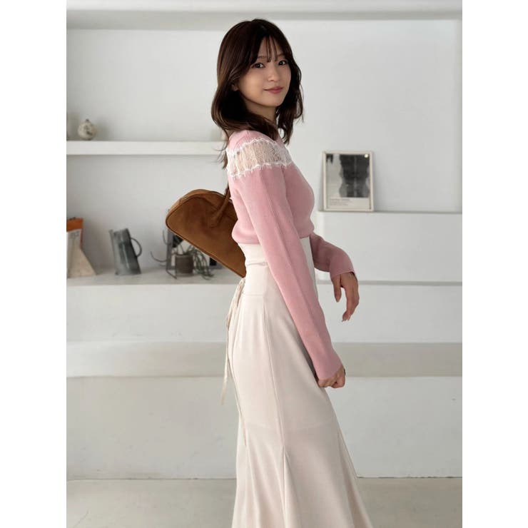 レースカッティングニット | MERCURYDUO | 詳細画像17 