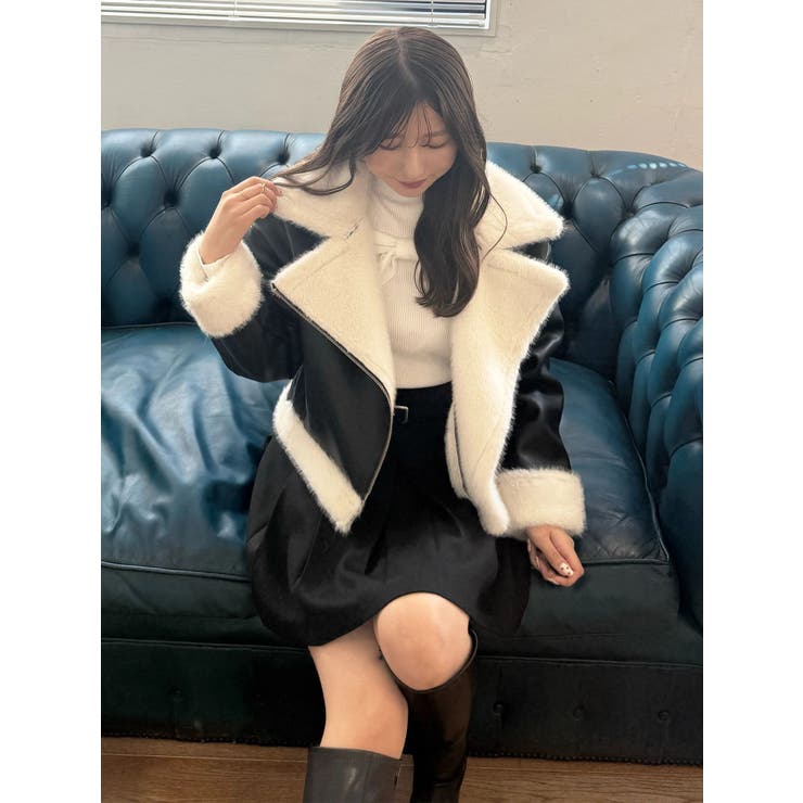 オフショルリボンパールニット | MERCURYDUO | 詳細画像16 