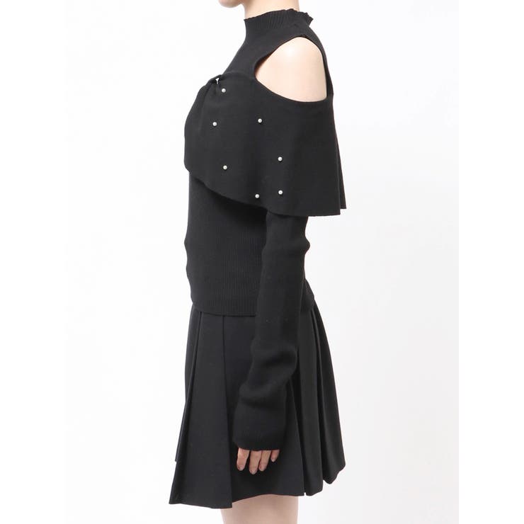 オフショルリボンパールニット | MERCURYDUO | 詳細画像19 