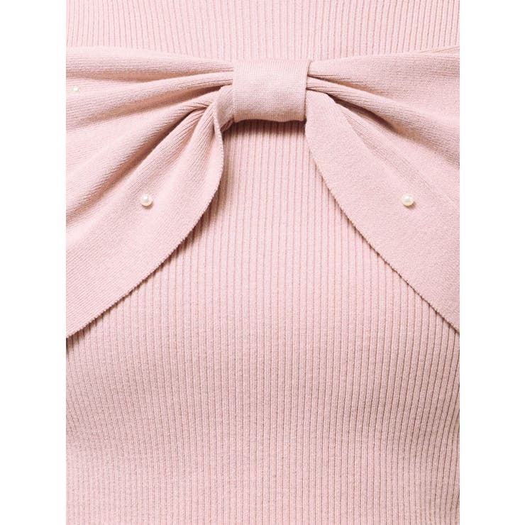 オフショルリボンパールニット | MERCURYDUO | 詳細画像27 