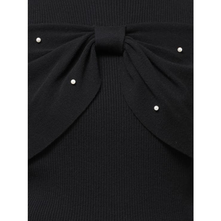 オフショルリボンパールニット | MERCURYDUO | 詳細画像28 