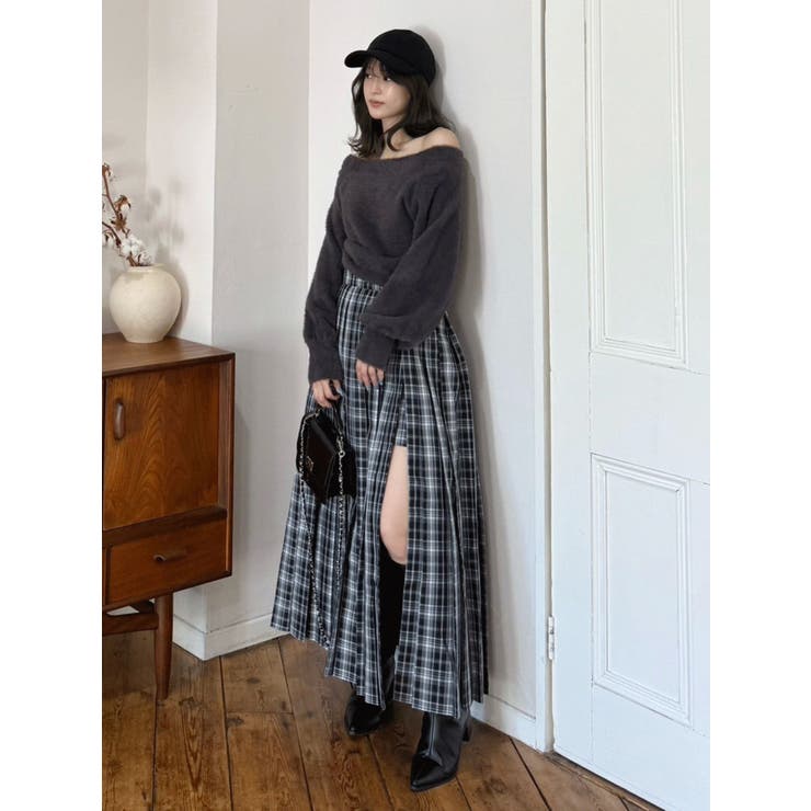 【追加生産】ミニシャギーオフショルニット | MERCURYDUO | 詳細画像19 