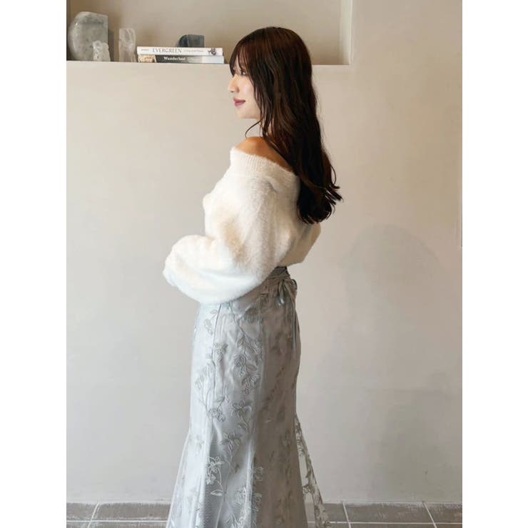 【追加生産】ミニシャギーオフショルニット | MERCURYDUO | 詳細画像24 