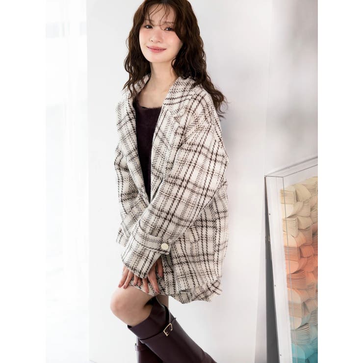 【追加生産】ミニシャギーオフショルニット | MERCURYDUO | 詳細画像3 