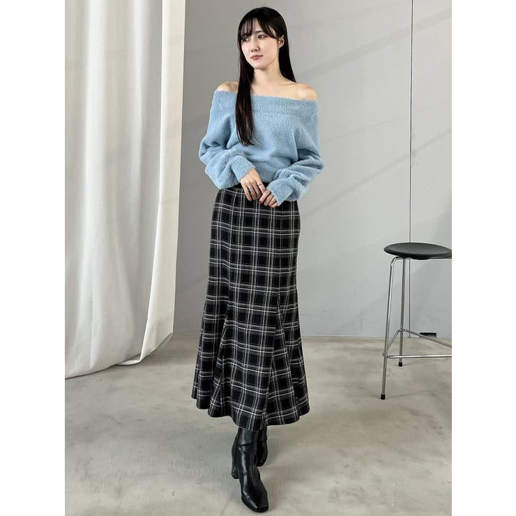 【追加生産】ミニシャギーオフショルニット | MERCURYDUO | 詳細画像30 