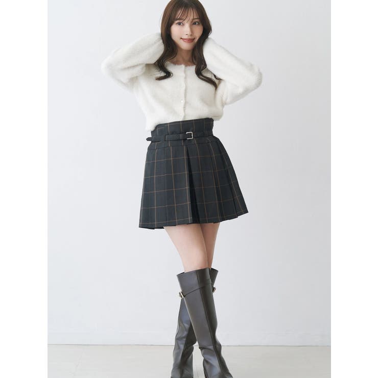 ミニシャギークルーネックカーディガン | MERCURYDUO | 詳細画像3 