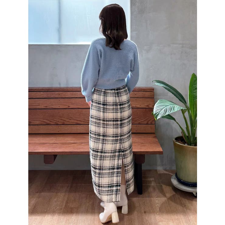 ミニシャギークルーネックカーディガン | MERCURYDUO | 詳細画像39 