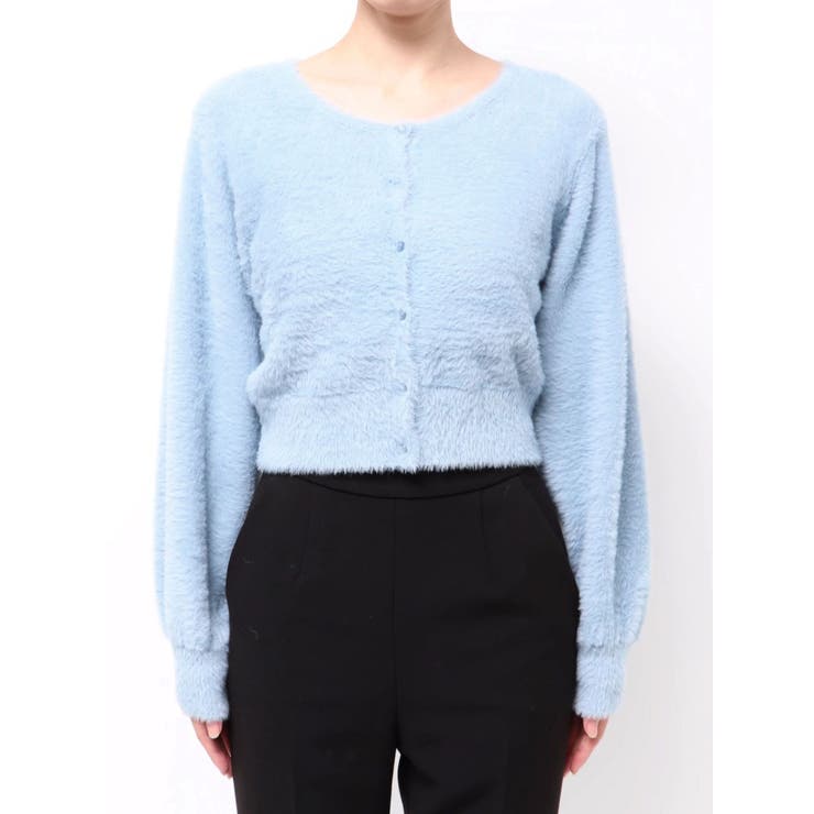 ミニシャギークルーネックカーディガン | MERCURYDUO | 詳細画像40 