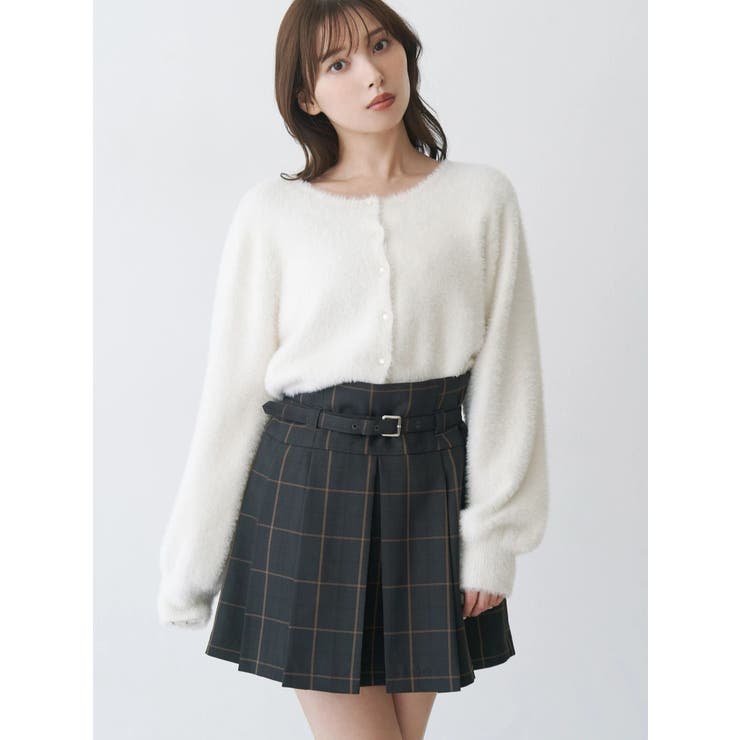 ミニシャギークルーネックカーディガン | MERCURYDUO | 詳細画像8 