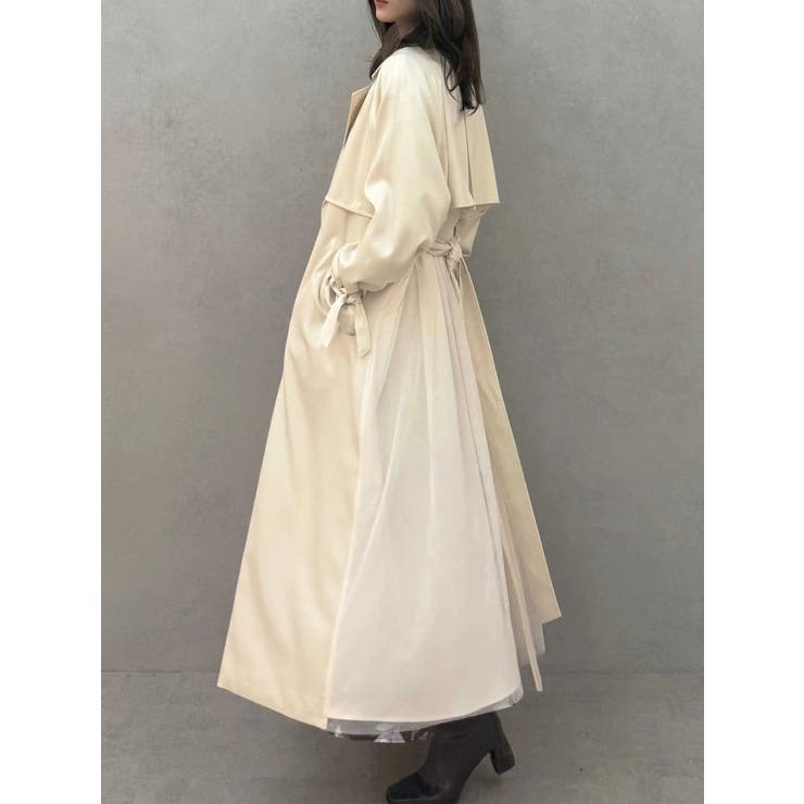 バックチュールトレンチコート | MERCURYDUO | 詳細画像10 