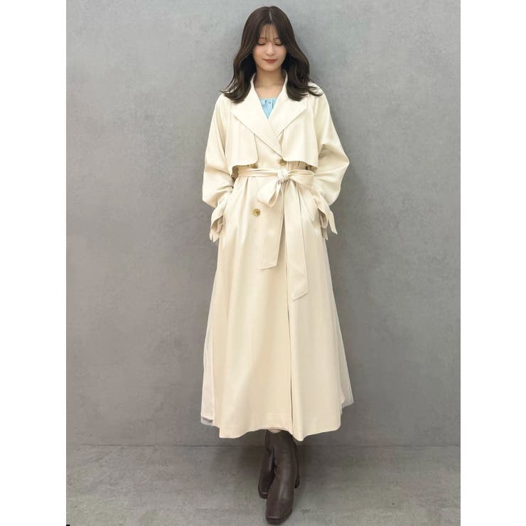 バックチュールトレンチコート | MERCURYDUO | 詳細画像12 