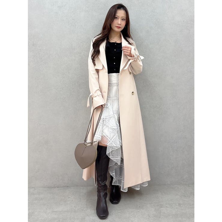 バックチュールトレンチコート | MERCURYDUO | 詳細画像5 