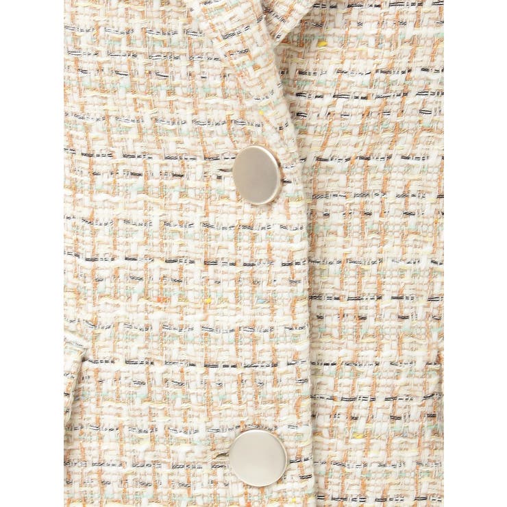 【セットアップ着用可】フィットアンドフレアツイードジャケット | MERCURYDUO | 詳細画像24 