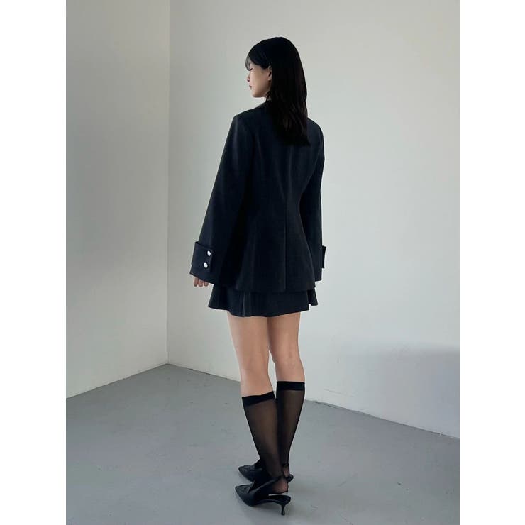 【セットアップ着用可】フィットアンドフレアジャケット | MERCURYDUO | 詳細画像13 