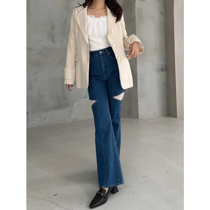 【セットアップ着用可】フィットアンドフレアジャケット | MERCURYDUO | 詳細画像20 