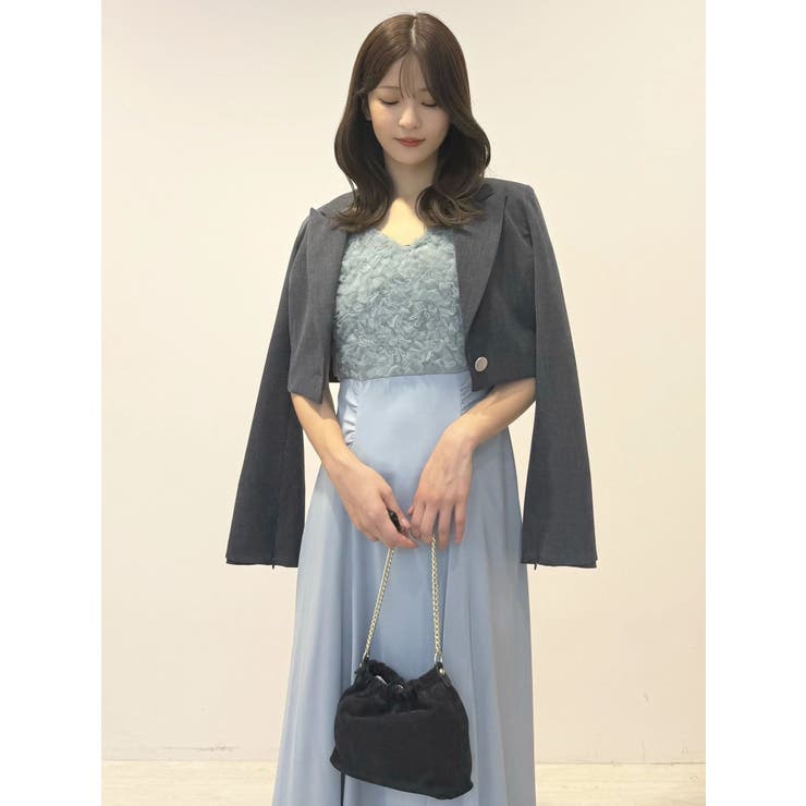 【セットアップ着用可】クロップドジャケット | MERCURYDUO | 詳細画像10 