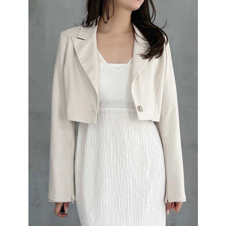 【セットアップ着用可】クロップドジャケット | MERCURYDUO | 詳細画像14 