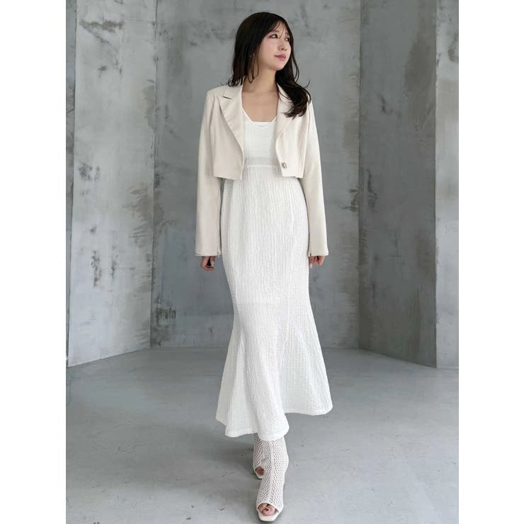 【セットアップ着用可】クロップドジャケット | MERCURYDUO | 詳細画像16 