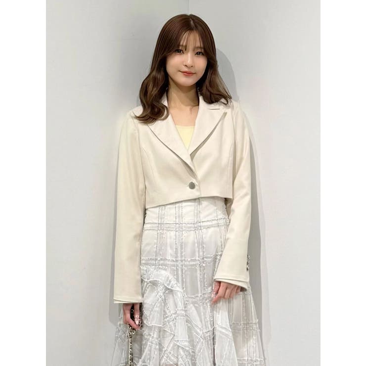 【セットアップ着用可】クロップドジャケット | MERCURYDUO | 詳細画像22 