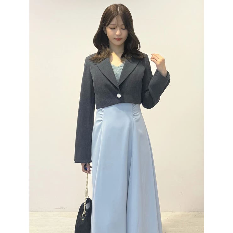 【セットアップ着用可】クロップドジャケット | MERCURYDUO | 詳細画像9 