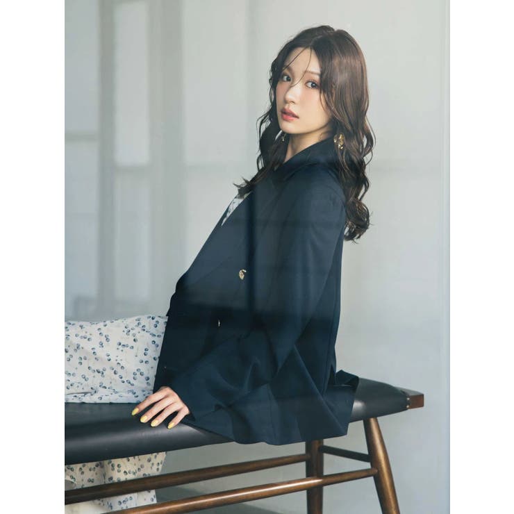 メタルボタン使い紺ブレザー | MERCURYDUO | 詳細画像5 