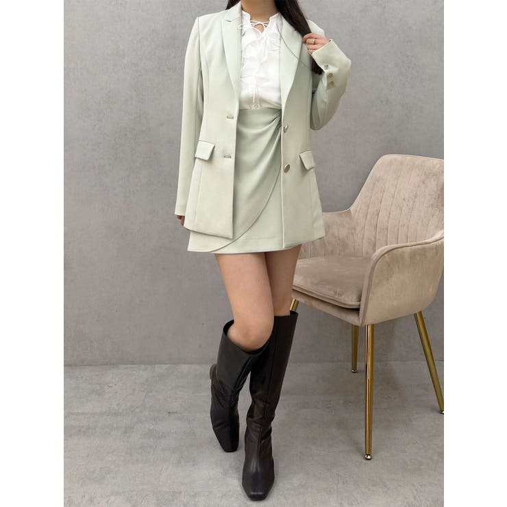 【セットアップ着用可】バックドレープジャケット | MERCURYDUO | 詳細画像14 