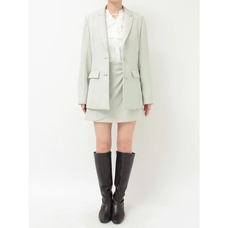 【セットアップ着用可】バックドレープジャケット | MERCURYDUO | 詳細画像26 