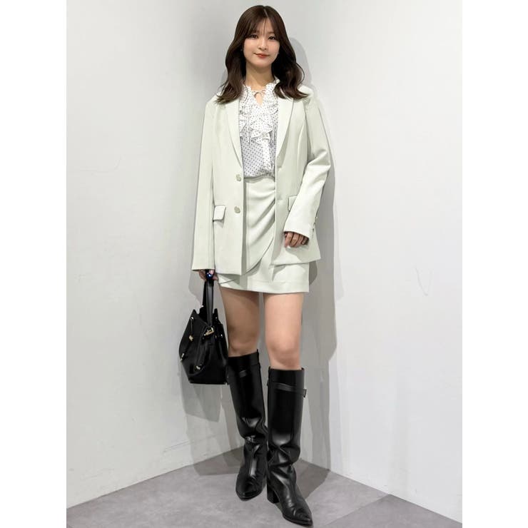 【セットアップ着用可】バックドレープジャケット | MERCURYDUO | 詳細画像30 