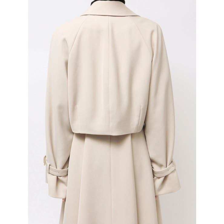 【セットアップ着用可】ショートトレンチコート | MERCURYDUO | 詳細画像20 