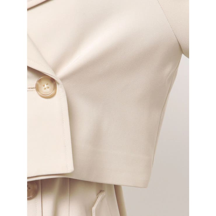 【セットアップ着用可】ショートトレンチコート | MERCURYDUO | 詳細画像24 