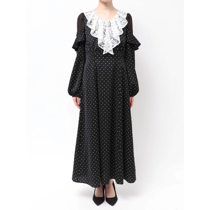 ラッフルカラーパターンワンピース | MERCURYDUO | 詳細画像32 