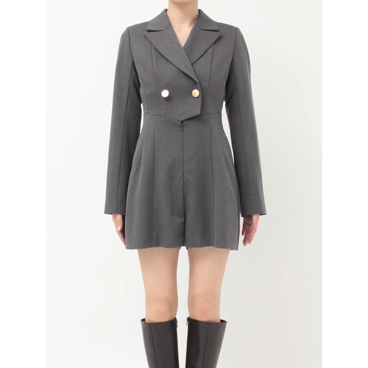 フィットアンドフレアジャケットミニロンパース | MERCURYDUO | 詳細画像10 