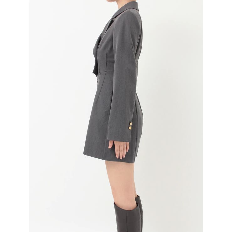 フィットアンドフレアジャケットミニロンパース | MERCURYDUO | 詳細画像11 