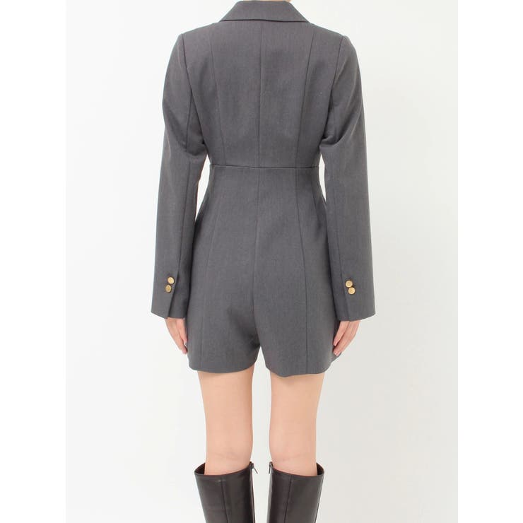 フィットアンドフレアジャケットミニロンパース | MERCURYDUO | 詳細画像12 