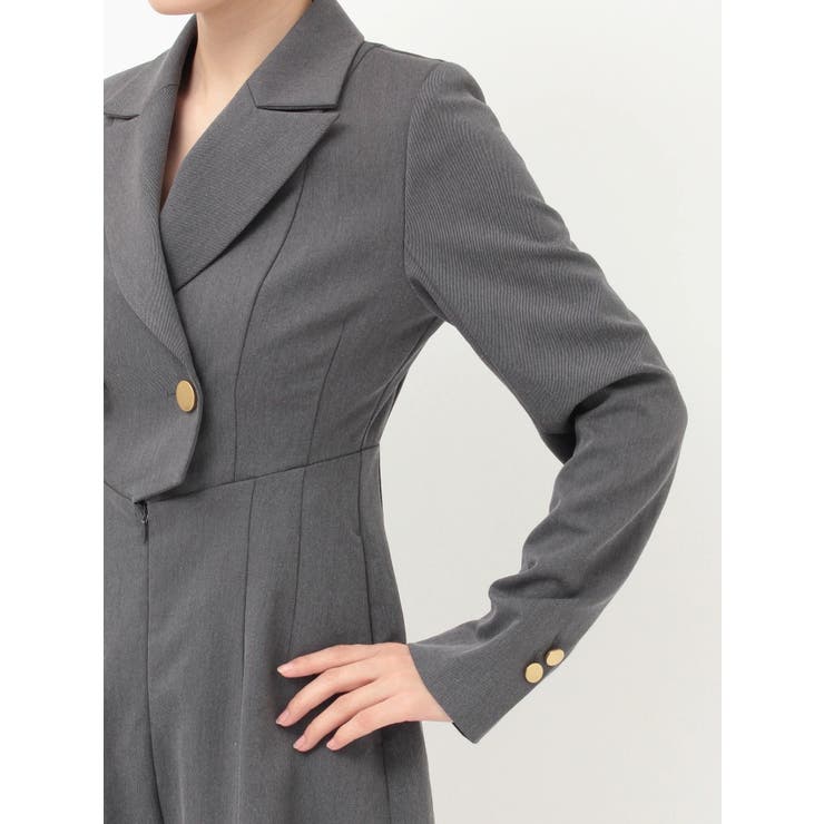 フィットアンドフレアジャケットミニロンパース | MERCURYDUO | 詳細画像14 