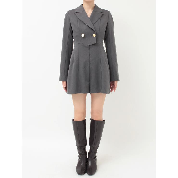 フィットアンドフレアジャケットミニロンパース | MERCURYDUO | 詳細画像18 