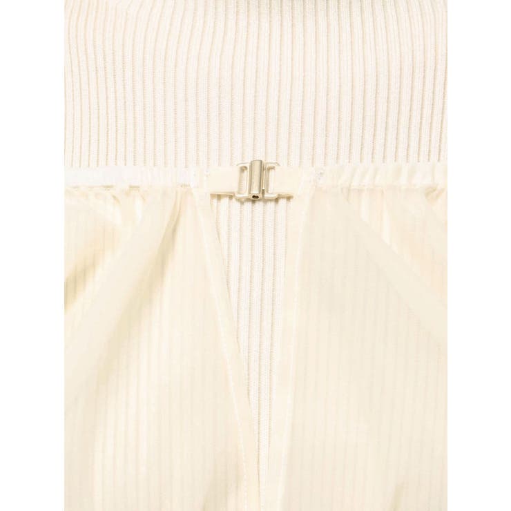 異素材ドッキングプリーツフレアニットワピース | MERCURYDUO | 詳細画像23 