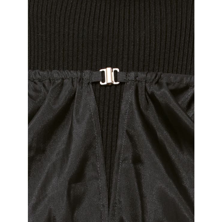 異素材ドッキングプリーツフレアニットワピース | MERCURYDUO | 詳細画像24 