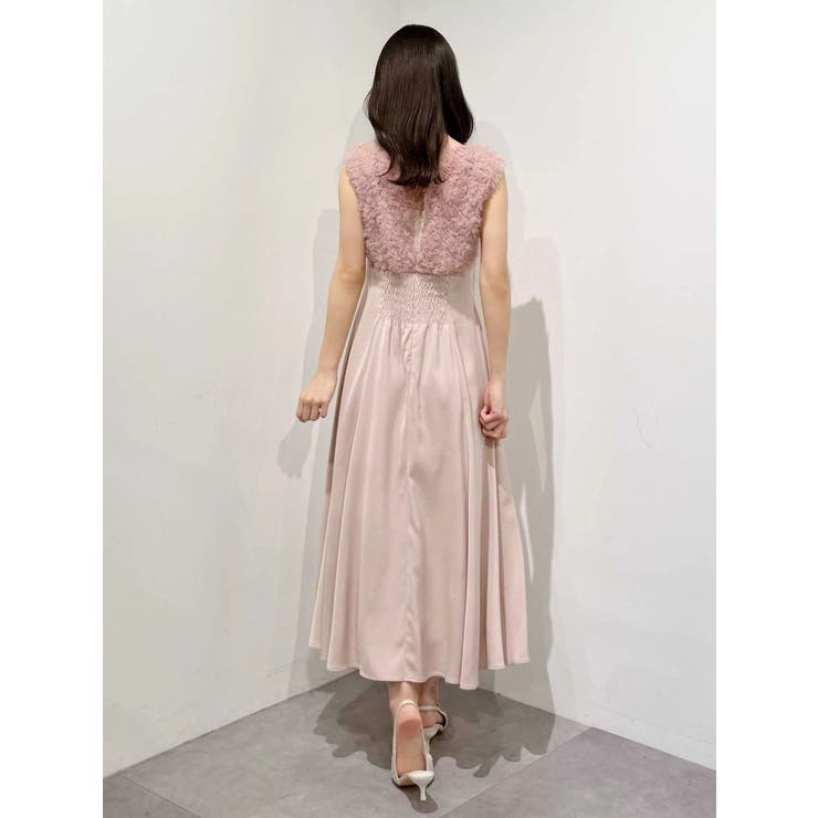 チュールフリルドッキングサテンワンピース | MERCURYDUO | 詳細画像10 