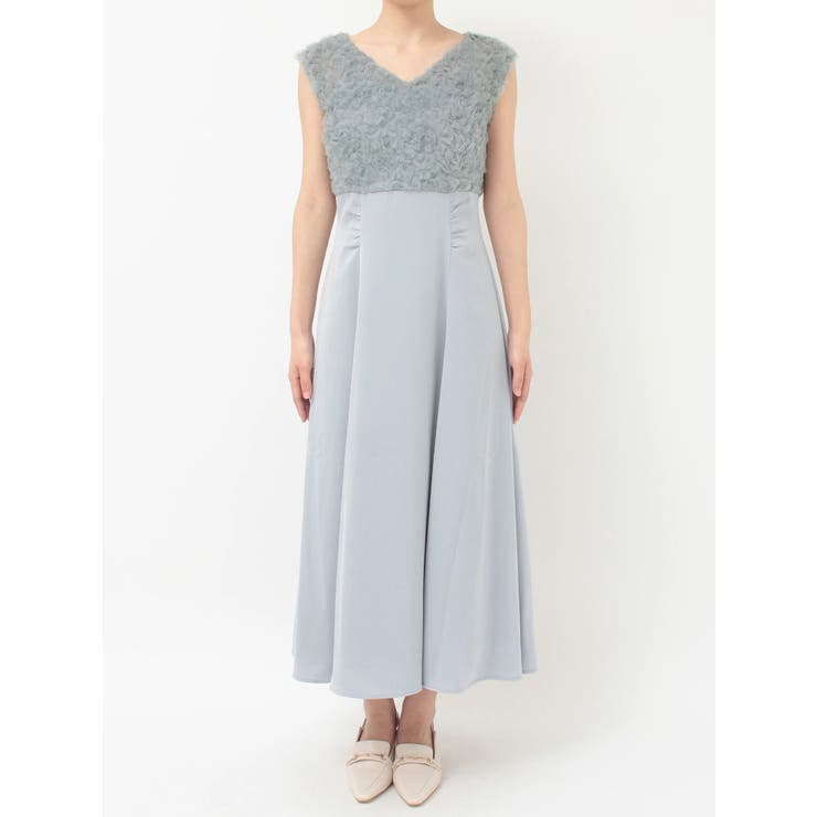 チュールフリルドッキングサテンワンピース | MERCURYDUO | 詳細画像21 